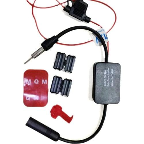 Practical FM Signal Amplifier Anti-interference Car Antenna Radio Universal FM Booster Amp Automobile Parts