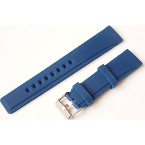 20mm Silicone Dive Sport Watch Bands Rubber Strap with Spring Ba