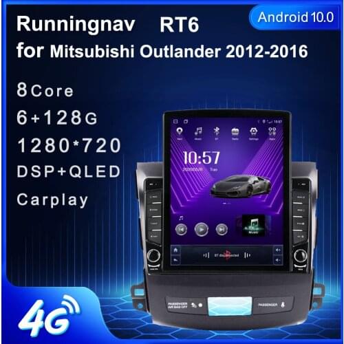 Runningnav For Mitsubishi Outlander 2012 2013 2014 2015 2016 Tesla Type Android Car Radio Multimedia Video Player Navigation GPS