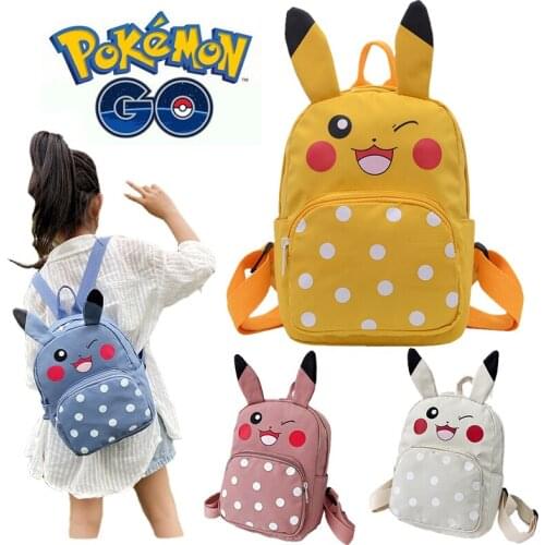 Pokemon Pikachu 3D Cartoon Animal Baby Backpacks Kindergarten Schoolbag Children School Bags Girls Boys Backpacks Shipping Free
