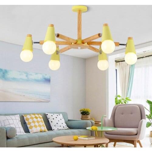 Lovely Modern Hanging Ceiling Lamp Child Bedroom Led Ceiling Lamp Girl Princess Room Minimalist Macaroons Lamp Lighting Fixtures