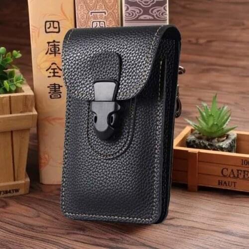 2019 Men Waist Pack Bum Bag Pouch Waterproof Military Belt Waist Packs Molle PU Leather Mobile Phone Wallet Travel Tool