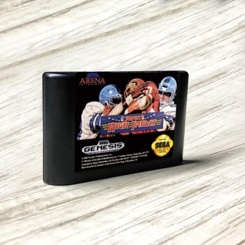 Super High Impact - USA Label Flashkit MD Electroless Gold PCB Card for Sega Genesis Megadrive Video Game Console