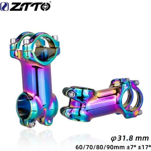 Ultralight Bicycle Stem Handlebar Stem 7 17Degree MTB Road Bike Stem 31.8mm Mountain bike Stem 60/70/80/90mm Bicycle Parts