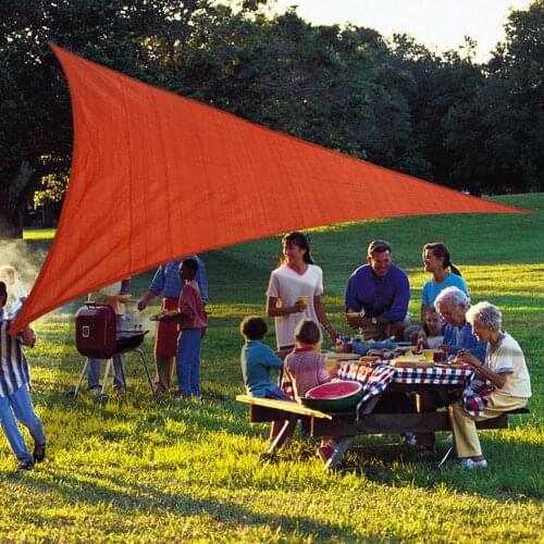 Outdoor Sun Shade Sail 11.8' X 11.8'x 11.8' Triangular Sun Shade Sail Canopy UV Block Awning For Patio Garden Backyard Camping