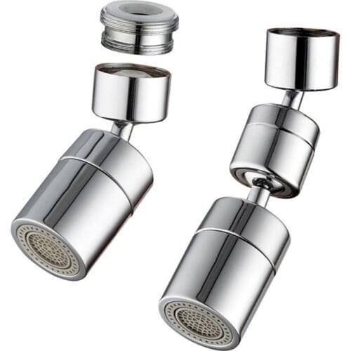Universal Filter Faucet 1080°Swivel Rotating Splash-proof Water Nozzle Leakproof Kitchen Sink Tap Head Spray Aerator