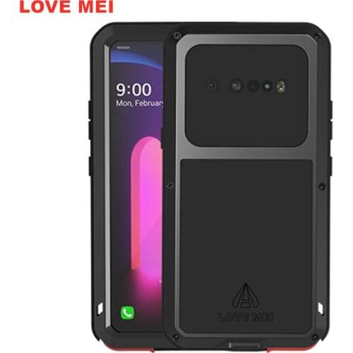 Love Mei Metal Tempered glass Full Protective Cover For LG V60 Case Heavy Duty Armor Shockproof Waterproof For LG V60 Case