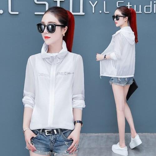 Sunscreen Girls New Anti Ultraviolet Breathable Summer Thin Clothing Purple Long Sleeve Shirt WomenS Coat Ice Silk