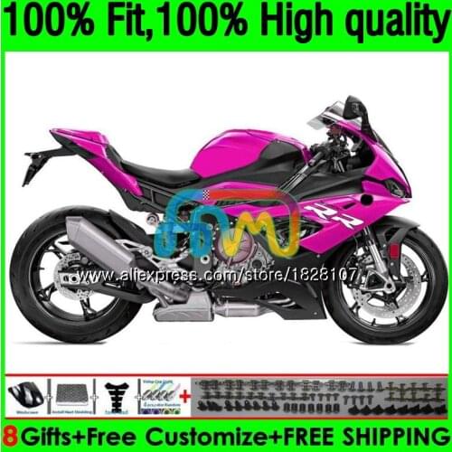 100%Fit Injection For NEW S1000 RR S1000RR 19 20 21 153BS.59 S1000-RR S 1000 RR S 1000RR 2019 2020 Glossy pink 2021 OEM Fairing