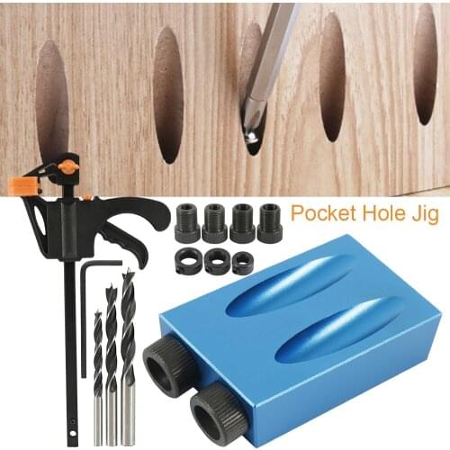 15-degree Woodworking Drill Locator 15 Degree Angle DIY Carpentry Tools Pocket Woodworking Hole Jig Kit Inclined Hole Locator