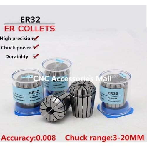20pcs ER32 high precision 0.008mm Spring Collet chuck For CNC Engraving Milling