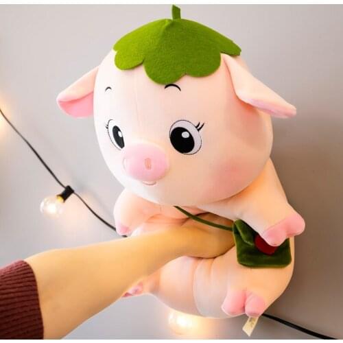 23/30/50CM Creative Cartoon Kawaii Pink Pig Soft Plush Toys Pillow Animals for Girls Kids Baby Birthday Gifts