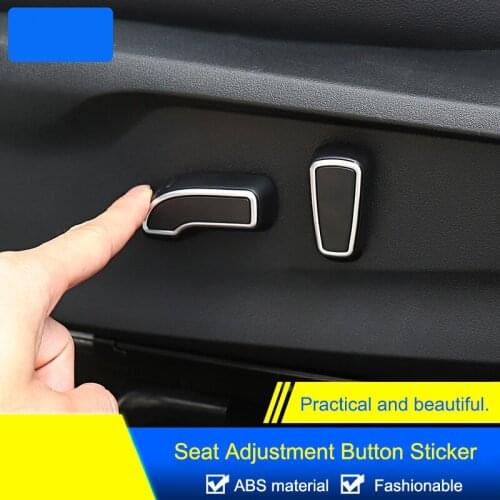 QHCP Accessories Seat Adjustment Switch Button Cover Sticker Trim Plastic Interior For Subaru Forester Outback Legacy XV 13-21