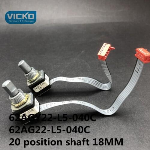 American GRAYHILL 62AGY22 62AGY22-L5-040C 62AG22-L5-040C optical encoder with switch 20 position shaft length 18MM