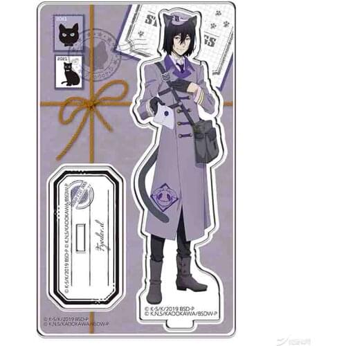 Anime Bungo Stray Dogs dazai osamu Nakahara Chuuya Cat Theme Acrylic Stand Model Figure Stand Decor Action Figure Collectible