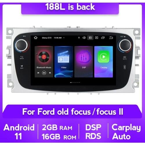 Android 11 4G LTE DSP Car Multimedia Radio Player For Ford Focus GPS Navi Carplay Auto Car IPS BT DVD 2 Din