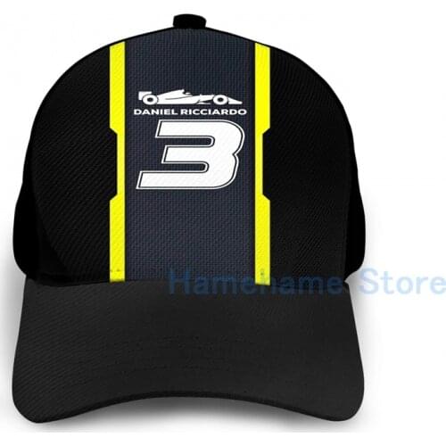 Fashion Daniel Ricciardo 2019 Basketball Cap men women Graphic print black Unisex adult hat