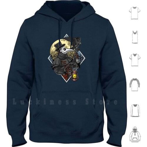 Plague hoodies Steampunk Fantasy Gothic Plague Horror Halloween Raven Moon Scary