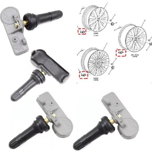 JEAZEA 4x TPMS Tire Pressure Monitoring Sensor For Buick Enclave Chevrolet Avalanche Cadillac SRX Pontiac Hummer 13581558