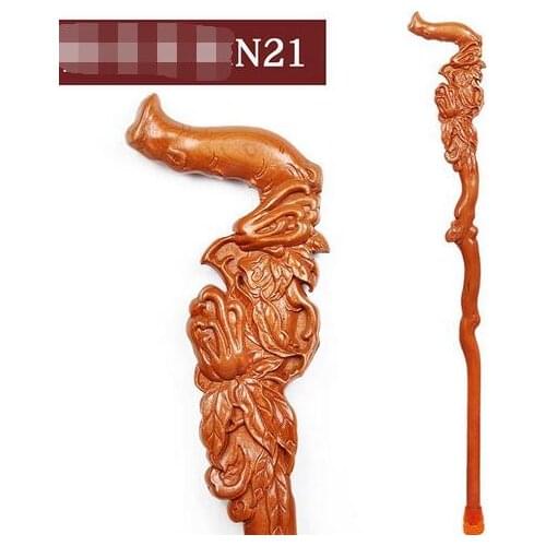 Leading beast celebration gift crutch antiskid lettering wooden crutches real wood old man cane practical during double ninth f