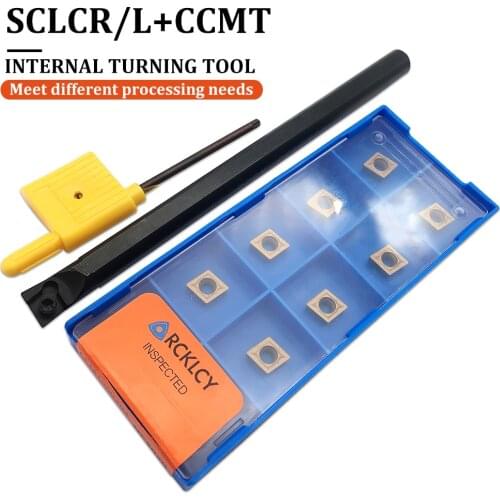 Internal Turning Tool Holder S08K S10K S12M S16Q SCLCR 06 + CCMT060204 CCMT 060208 High Quality Carbide Insert CNC Latter Tools