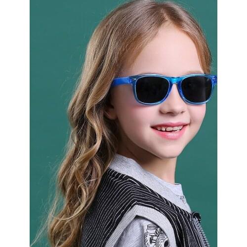 Kids Sunglasses Square Polarized Children Sunglasses Fashion Vintage Girls Boys Baby TR90 Kids Sun Glasses UV400 Eyewear YK802