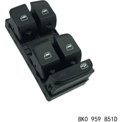 Esirsun Window Driver Side Switch Control Button For Audi 2008-2012 A4 B8 A5 Q5,8KD959851D ,8K0959851D,8K0 959 851D