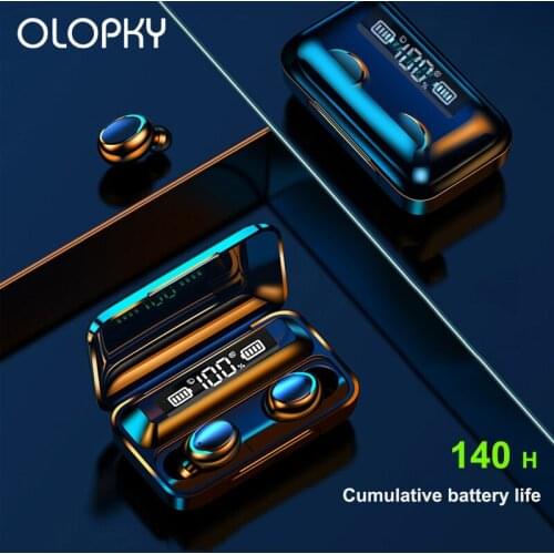 F9-5 TWS 5.0 Wireless Headphones Bluetooth Earphone In-Ear Sports Digital Display Charging Compartment Noise Canceling Headphone