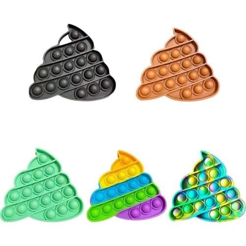 Fidget Toys Funny Slow Soft Kid Decompression Balls Kid Education Decompression Toys Silicone Cartoon Poop Stress Anxiety Relief