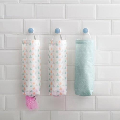 Kitchen Garbage Bag Storage Bag Wall Storage Dispenser Plastic Bag Shopping Bag Hanging Garbage Storage Packing Pouch Hanging