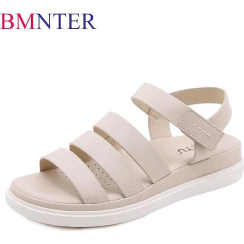 BMNTER Fashion Women Sandals Waterproo Soft Round Female Slippers Casual Comfortable Outdoor Fashion Sunmmer Plus Size 35-42