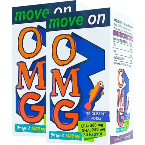 Move On OMEGA 3 1000 mg EPA 360 / DHA 240. Fish Oil. OMG3 Expiration Date: 2023 Fish Oils