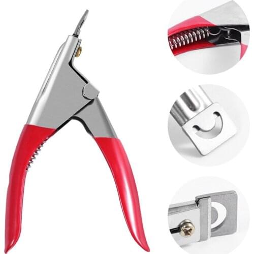 Professional U-shaped Nail Clipper Stainless Steel Nail Trimmer Gel False Nail Clipper Council Cutter Nail Care Tools