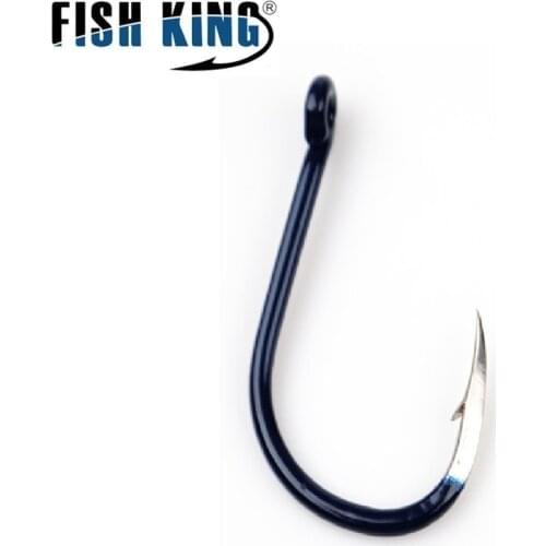 Fishhooks 8/pcs High Carbon Steel Fishhook Set Catfish Ringed Single Carp Hook Barbed Carp Pesca With Eye Fishing Tackle