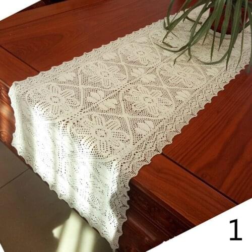 Macrame Table Runner Cotton Crochet Lace Boho Table Runner For Wedding Party Chirstmas Home Dining Table Decor