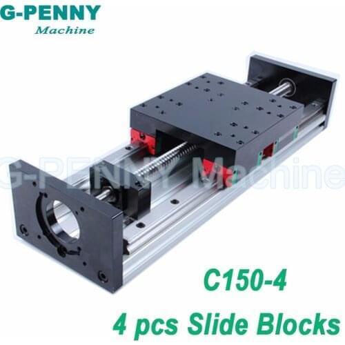 CNC Z Axis Slide table HG20 linear guide rail slidling table with ball screw 1605 or 1610 moving table for X axis Y axis motion
