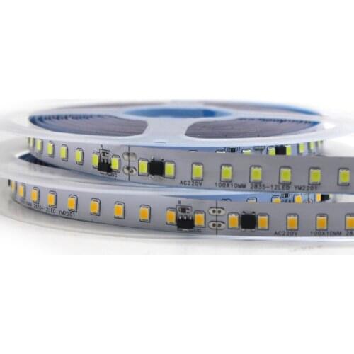 AC 220V 230V 240V 2835 Led Strip Light 120LED/m 5m With IC non Waterproof Decoration tape lamp White/ Warm White/ Natural White