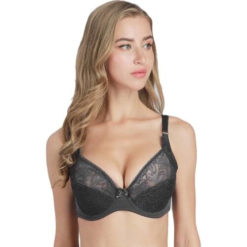 BingYanFuShi women bra support Underwire push up bralette crop top lounge mother Cotton bh 44E 42E 40E 40C 38E 36D 34C 32B D08