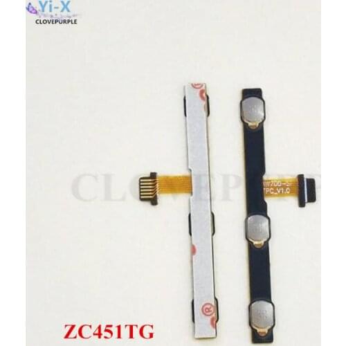 10PCS/Lot For Asus Zenfone GO ZC451TG Side Power On/Off & Volume Up/Down Button Ribbon Flex Cable Repair Parts