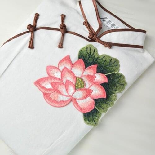 18*16cm Flores patch Embroidered garment appliques sew on patches for clothing dress Accessory