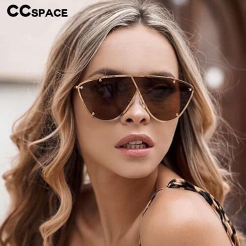 47049 Personality Big Frame Sunglasses Men Women Fashion Shades UV400 Vintage Glasses