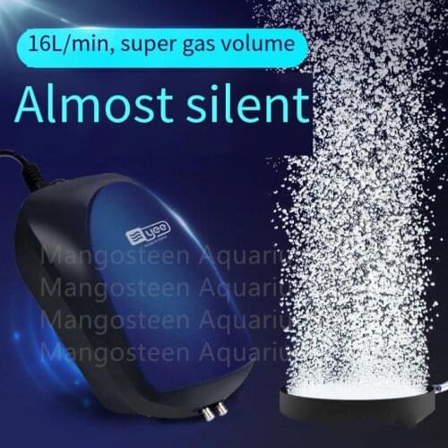 Silent 220v-240V 2W-12W air pump adjustable ultra-quiet 2 export aquarium fish tank oxygen inflator, koi inflator air pump