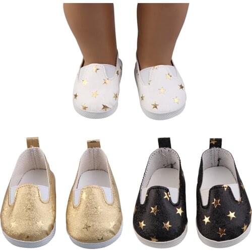 Sequins sports boots 7cm shoes Fits 18 inch Doll 43CM zapf baby new born Dolls Reborn Baby Doll shoes for girl doll boots