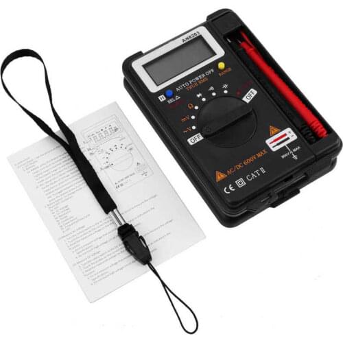 AN8203 Digital Multimeter AC/DC Voltmeter Ohm Meter LCD Display 4000 Counts voltmeter
