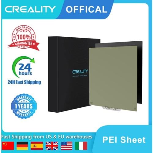 Creality Official 3D PEI Sheet Flexible Magnetic Hot Bed 3D Printer Platforms and Removable Spring Steel Plate Kit with235x235mm