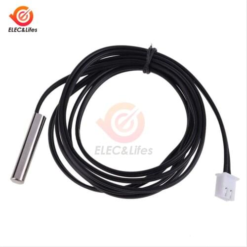 2Pcs NTC Thermistor Accuracy Temperature Sensor 10K 1% 3950 Waterproof Probe Length 1M 30CM for temperature controller