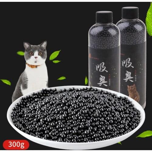 Pet Cat Litter Deodorant Beads Activated Carbon Absorbs Tight Odor Air Fresh