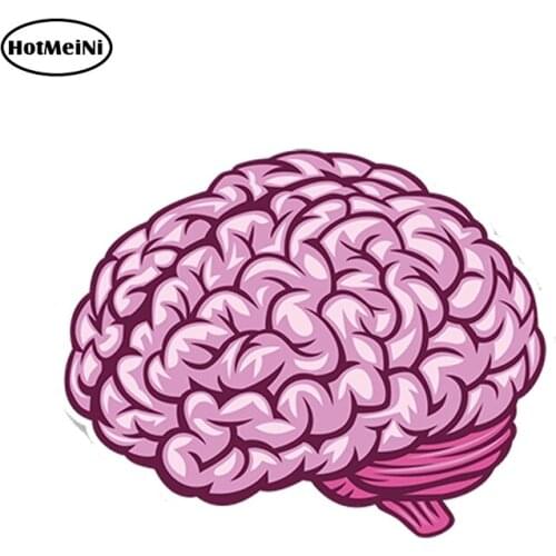 HotMeiNi Car Styling Car Sticker Brain Vinyl Sticker Laptop Travel Luggage Waterproof Accessories 13cm x 10cm
