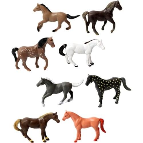 Assorted Plastic Horse Toys Simulation animal model Horseland Horse,Western Cowboy Horse action figure education Toys or Kids