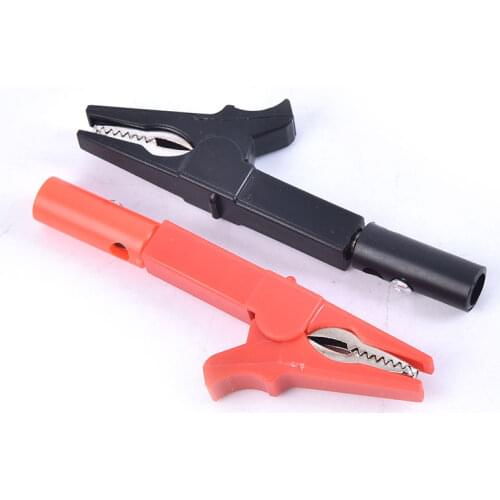 Insulated Crocodile Clip Probe Pen Test Alligator Multimeter car Battery Clamp